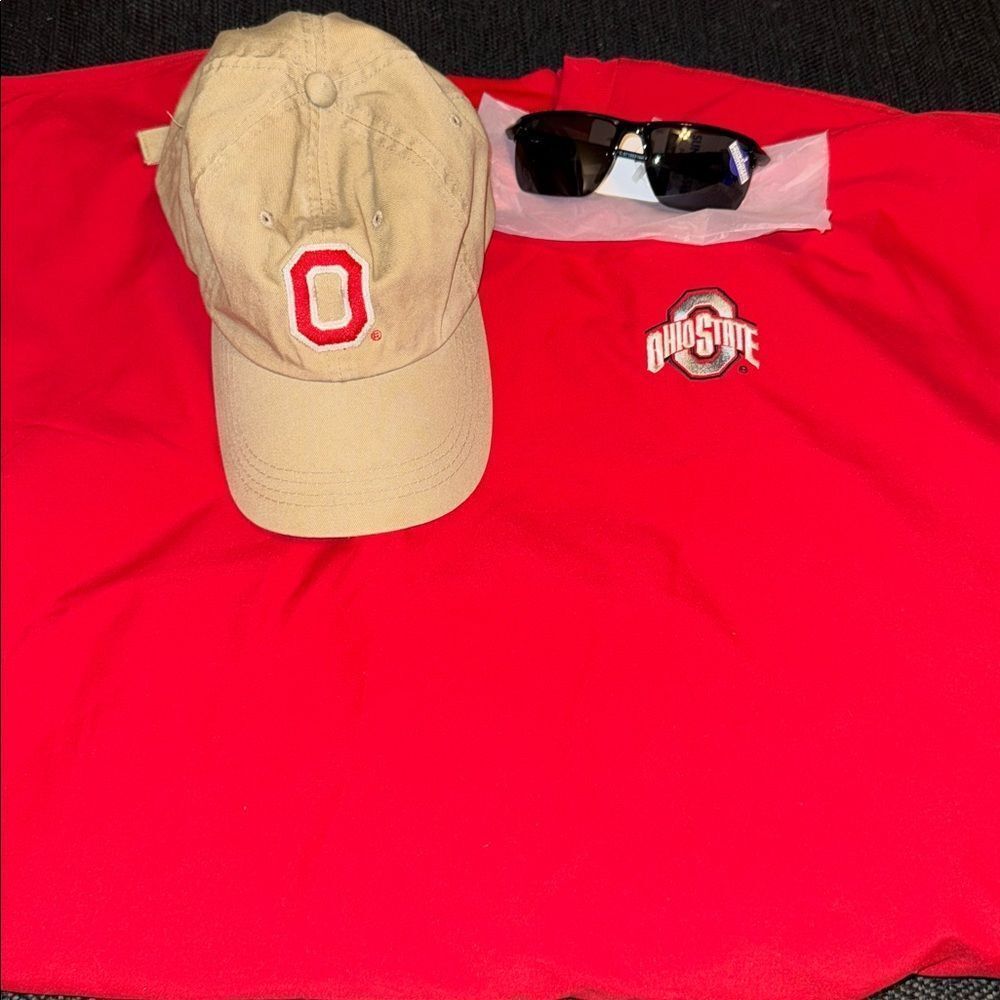 Ohio State Stitched Pullover red white gray black